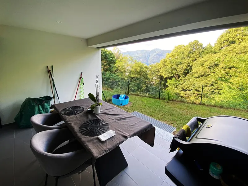 Recentissimo 2,5 nella natura con giardino privato e terrazza coperta., photo 6