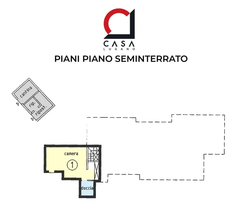 Duplex 4,5 in bifamiliare con panorama, giardino privato e grottino., Foto 10