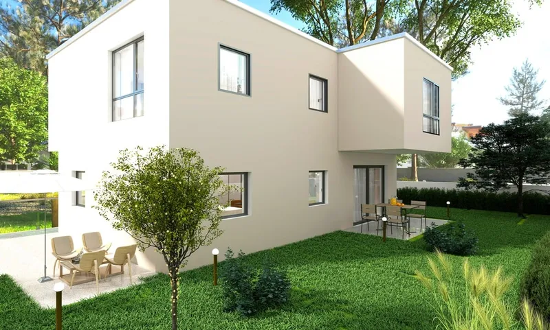 Nuove case 4,5 di medio-alto standing con giardino in edificazione., foto 2