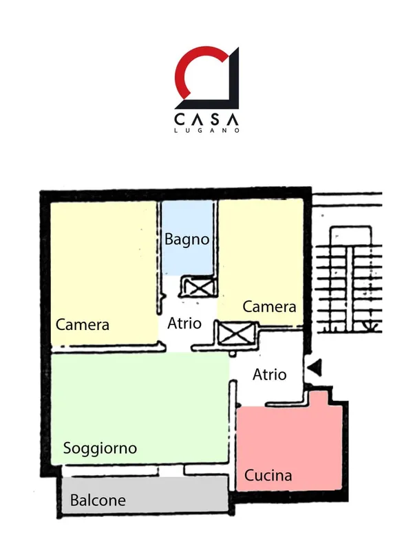 Bel 3,5 recentemente parzialmente ristrutturato con balcone coperto., foto 11