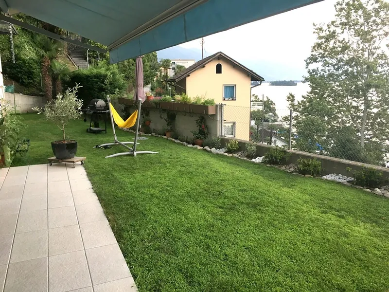 Ampio 5,5 con giardino e terrazza con affaccio sul lago a Brissago, photo 6