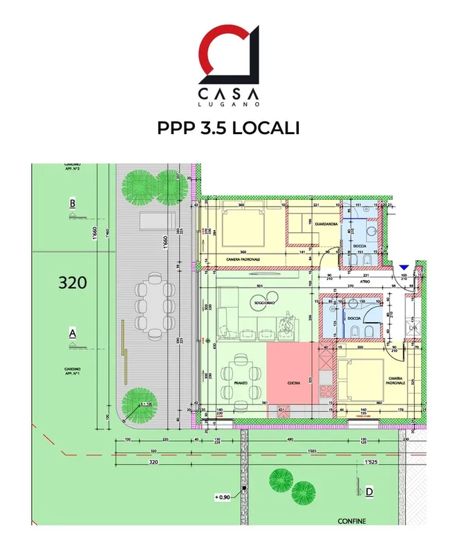 Nuovo 3,5 locali con terrazza, giardino privato e vista sul lago, photo 9