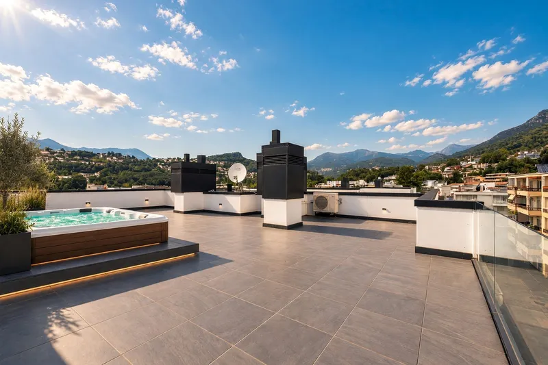 Elegante attico 4,5 con roof top privato e piacevole vista aperta, foto 3