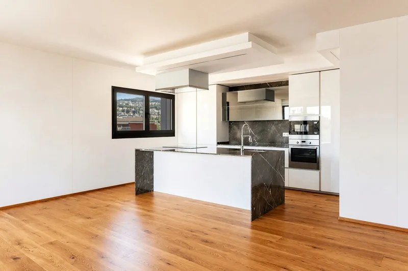 Elegante attico 4,5 con roof top privato e piacevole vista aperta, foto 4