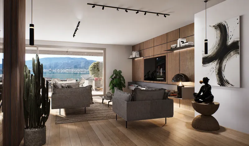 ESCLUSIVO 3.5 LOCALI CON VISTA LAGO GIARDINO E FINITURE, Foto 5