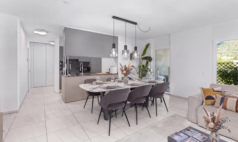 ELEGANTE E MODERNO 4.5 LOCALI ALL'ULTIMO PIANO A BALERNA, foto 3