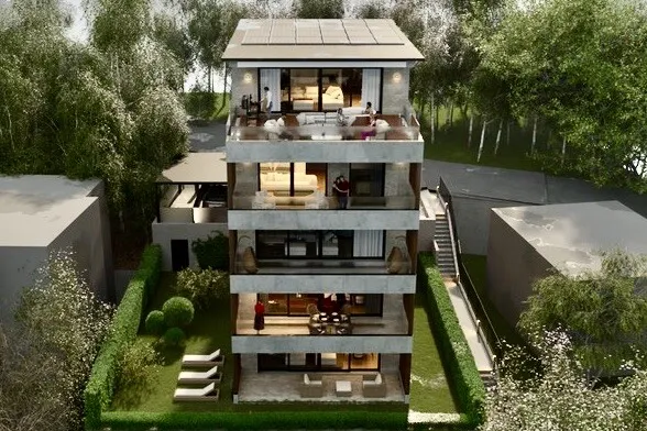 MODERNO 4.5 LOCALI VISTA LAGO IN COSTRUZIONE A MELIDE, foto 6
