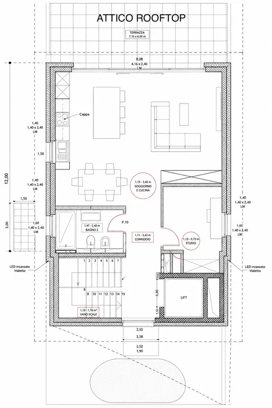 SUPER ATTICO DUPLEX 6.5 VISTA LAGO IN COSTRUZIONE A MELIDE, photo 11