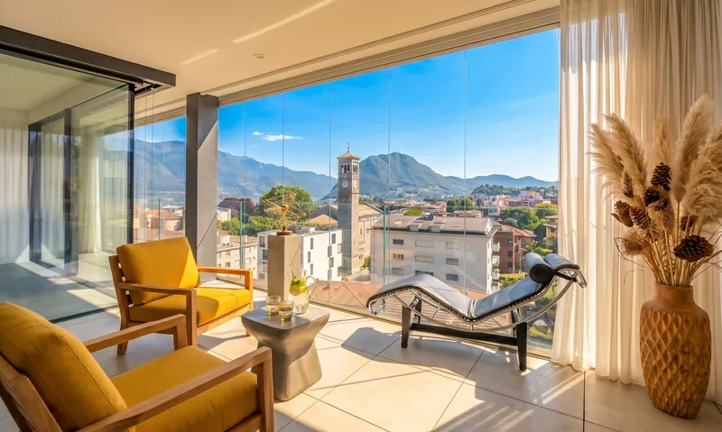 LUMINOSO 3.5 LOCALI CON TERRAZZA E VISTA LAGO A MASSAGNO, Foto 1
