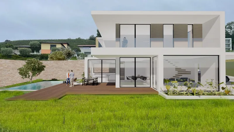 VILLA CON PROGETTO DI EDIFICAZIONE A SAN PIETRO DI STABIO, foto 3