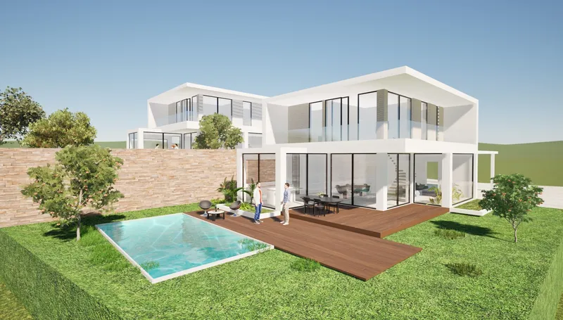 VILLA CON PROGETTO DI EDIFICAZIONE A SAN PIETRO DI STABIO, foto 1