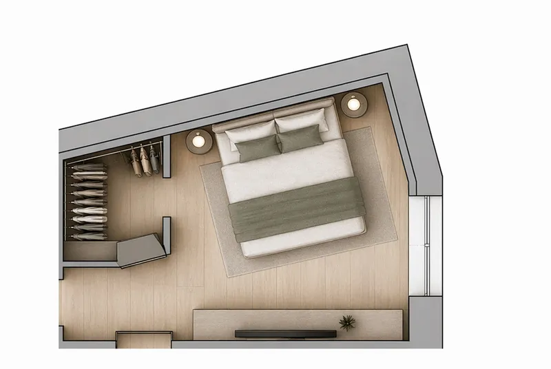 STUPENDO E NUOVO PIED-À-TERRE DI 2.5 LOCALI A LUGANO CENTRO, foto 6