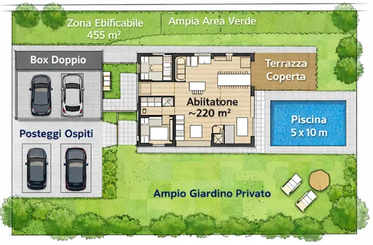 AMPIO TERRENO PIANEGGIANTE EDIFICABILE A RIVA SAN VITALE, foto 3