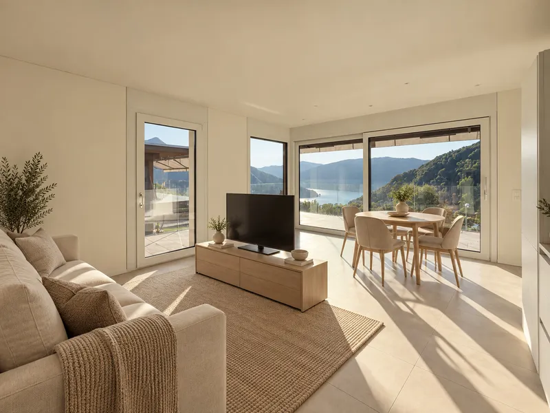 NUOVO ATTICO 2.5 LOCALI CON TERRAZZA VISTA LAGO A ROVIO, foto 2