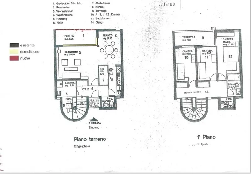 CASA A SCHIERA DI 4.5 LOCALI CON GIARDINO A PONTE CAPRIASCA, foto 11