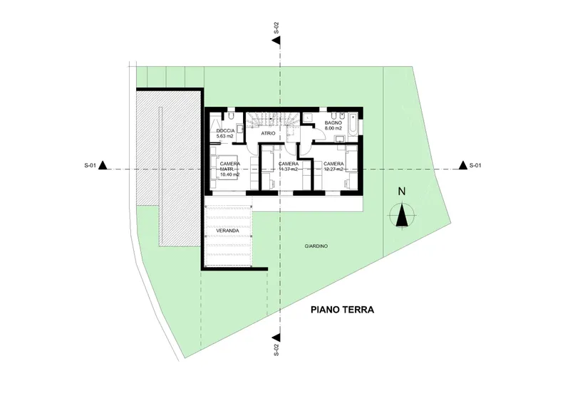 PROGETTO APPROVATO PER MODERNA VILLA DI 4.5 LOCALI A GNOSCA, foto 2