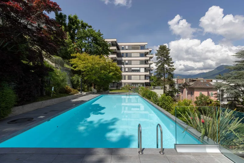 ELEGANTE 4.5 ULTIMO PIANO IN RESIDENZA CON PISCINA A LUGANO, foto 3