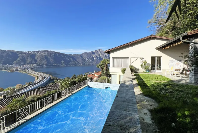 VILLA 6.5 LOCALI CON STUPENDA VISTA LAGO E PISCINA A BISSONE, photo 13
