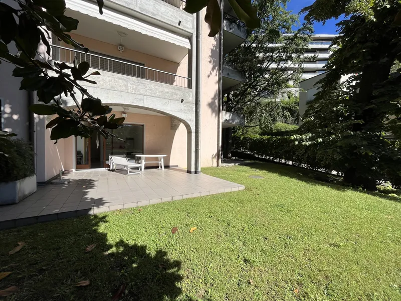 MONOLOCALE CON GIARDINO PRIVATO NEL VERDE A LUGANO CASSARATE, foto 1