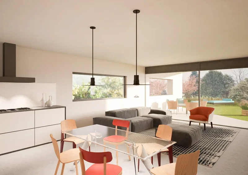 NUOVO 4.5 LOCALI DI AMPIA METRATURA CON GIARDINO A CAMORINO, Foto 1
