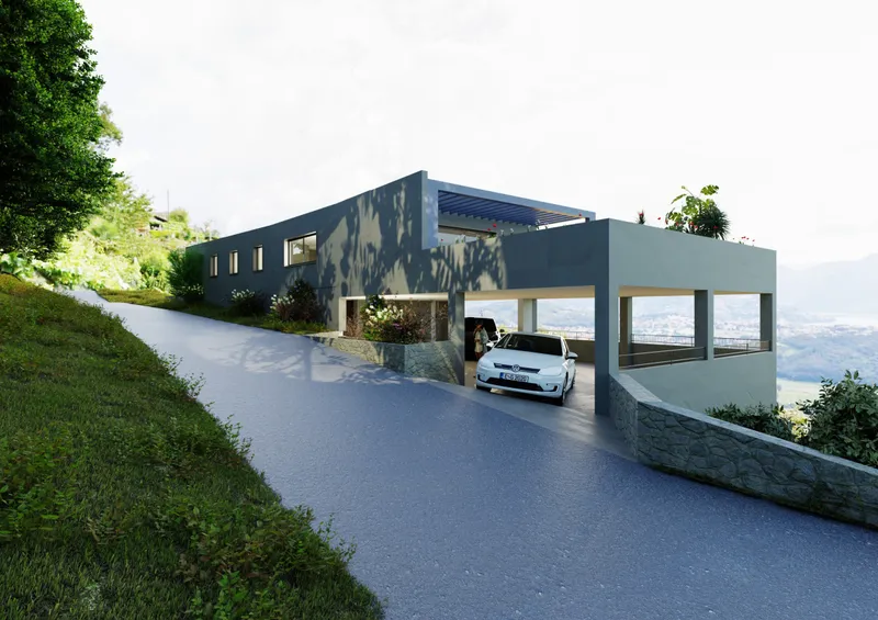 TERRENO EDIFICABILE R2 VISTA LAGO CON PROGETTO A CADEMARIO, Foto 9