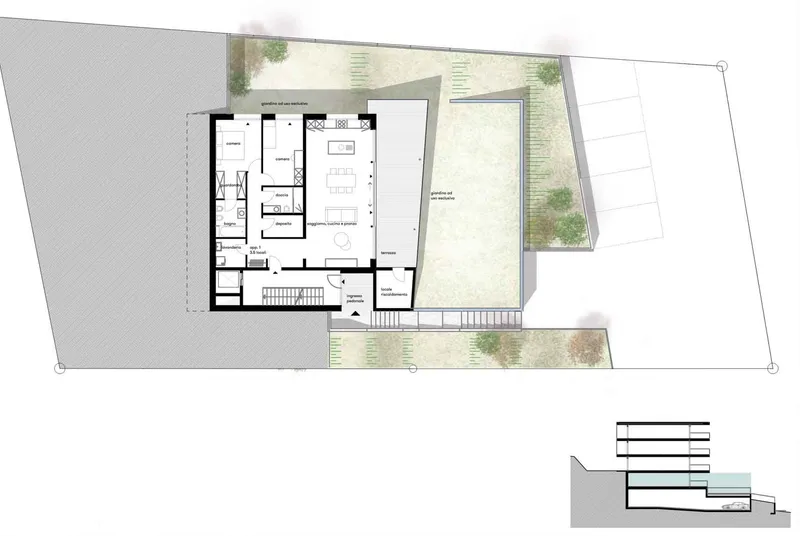 AFFITTASI NUOVO 3.5 CON TERRAZZA E GIARDINO IN COLLINA D'ORO, foto 11