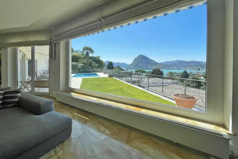 STUPENDA VILLA DA SOGNO VISTA LAGO CON PISCINA A LUGANO, photo 7