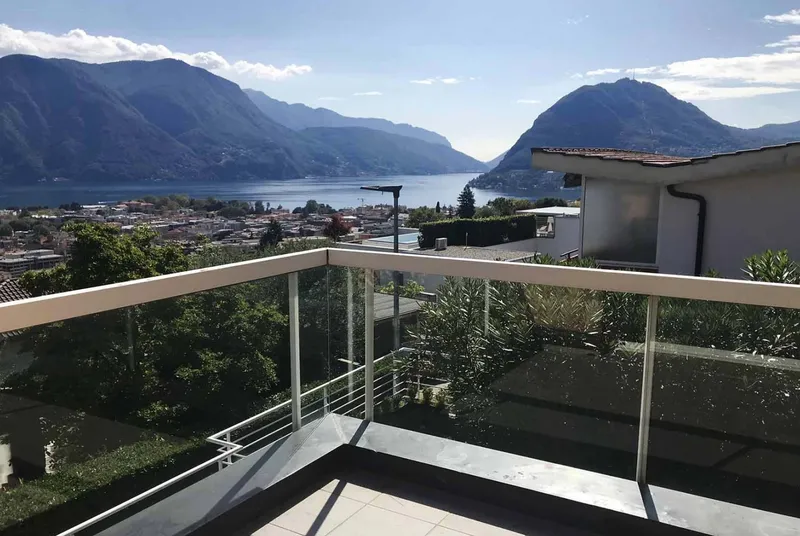 AFFITTASI ATTICO 4.5 CON TERRAZZA VISTA LAGO A MASSAGNO, foto 4