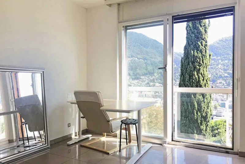 AFFITTASI ATTICO 4.5 CON TERRAZZA VISTA LAGO A MASSAGNO, foto 5