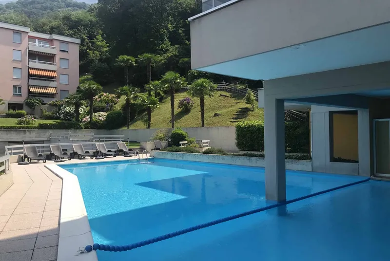 APPARTAMENTO 2.5 LOCALI VISTA LAGO CON PISCINA A BISSONE, foto 11