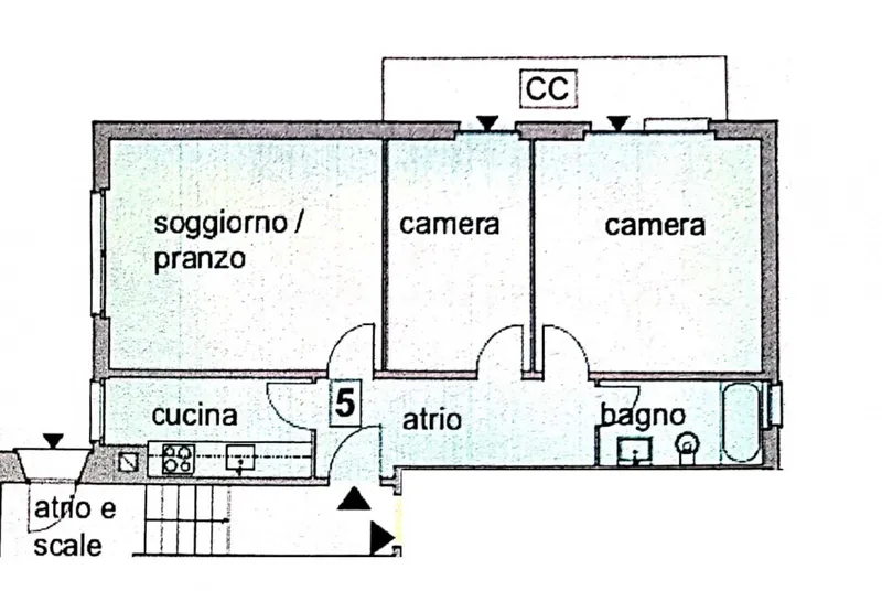 3.5 LOCALI COMPLETAMENTE RISTRUTTURATO A TORRICELLA, foto 13
