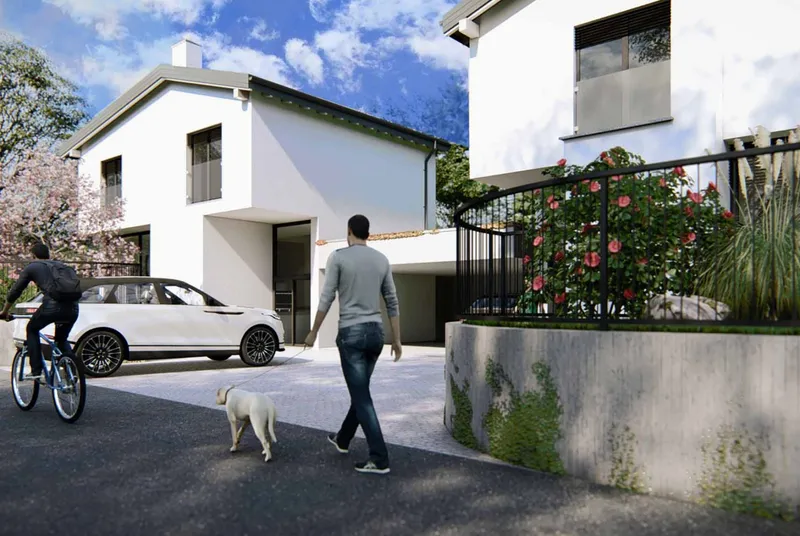 CASA GEMELLA UNIFAMILIARE 5.5 LOCALI CON GIARDINO A LUGANO, Foto 2