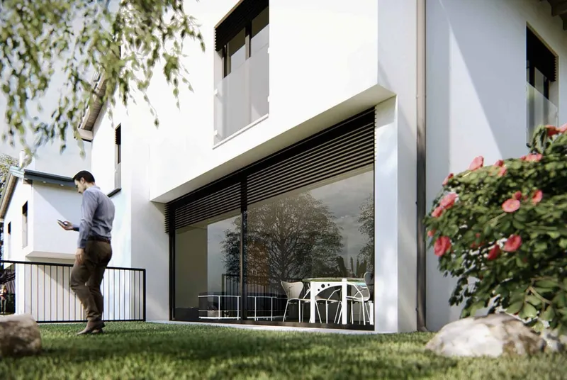 CASA GEMELLA UNIFAMILIARE 5.5 LOCALI CON GIARDINO A LUGANO, Foto 5