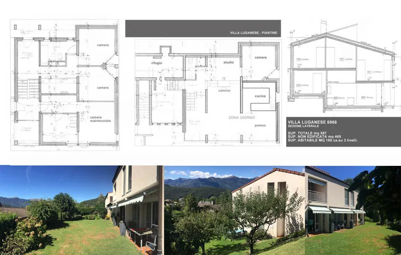 CASA 5.5 LOCALI CON GIARDINO E VISTA APERTA A VILLA LUGANESE, foto 8