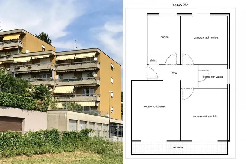 3.5 LOCALI CON TERRAZZA VISTA APERTA NEL VERDE A SAVOSA, foto 6