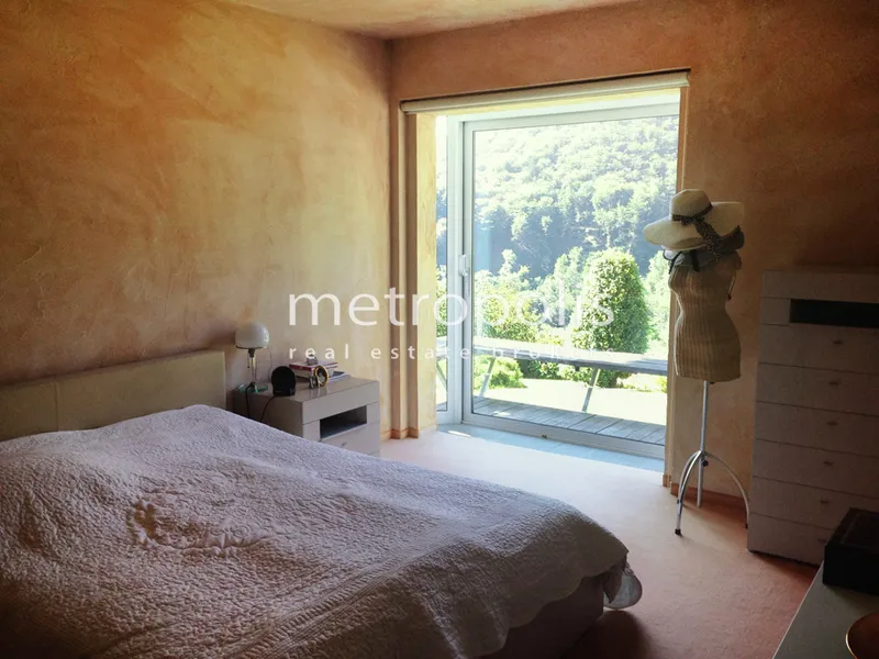 VILLA DI DESIGN VISTA LAGO CON RUSTICO E PISCINA A CURIO, foto 7