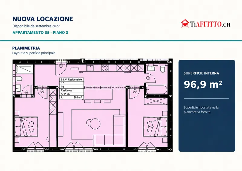 LOCARNO – NUOVO 3.5 DA SETTEMBRE 2027, Foto 4