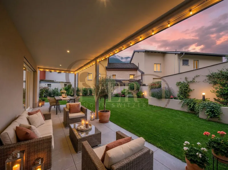 NUOVISSIMO 3.5 LOCALI CON GIARDINO PRIVATO A LUMINO, foto 6