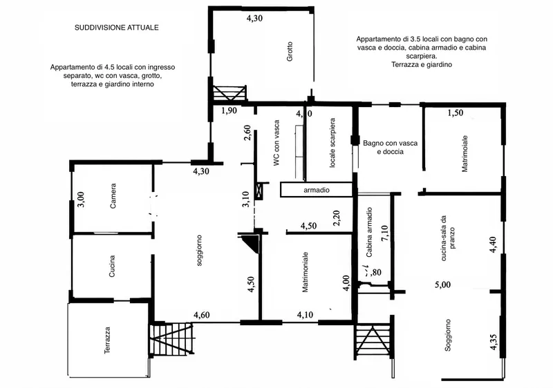 CASA BIFAMILIARE DI 7 LOCALI CON GRANDE GIARDINO A SESSA, foto 12
