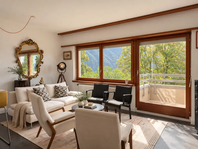 ELEGANTE 3.5 LOCALI CON TERRAZZA E VISTA LAGO A RUVIGLIANA, foto 2