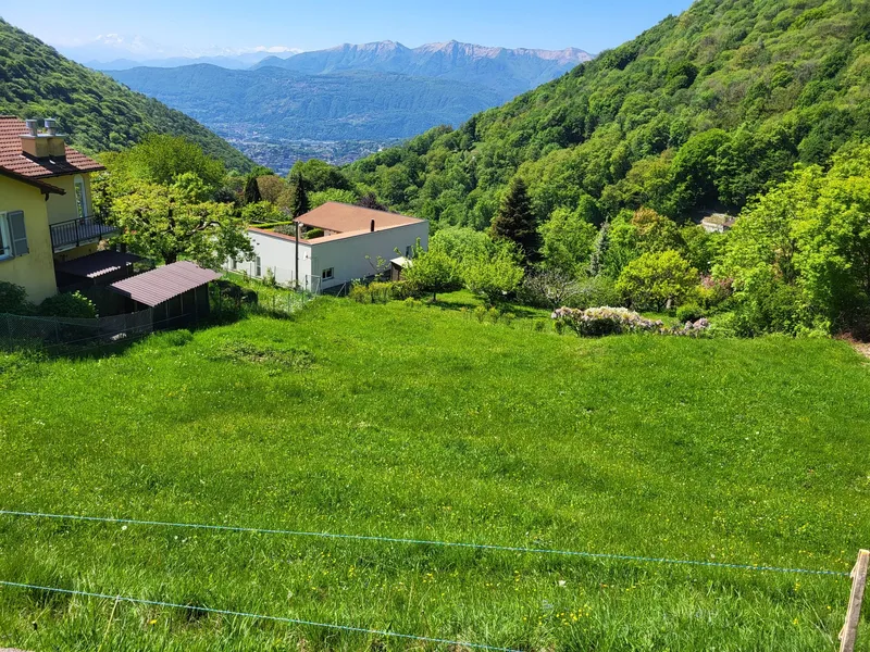 GRANDE TERRENO EDIFICABILE DI 1000 MQ A BRÈ SOPRA LUGANO, foto 1