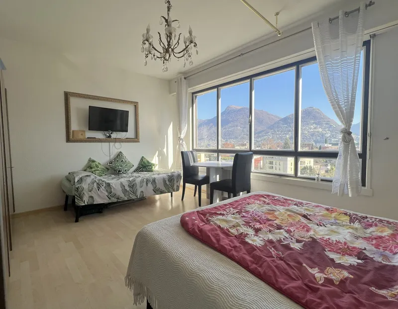 AFFITTASI ELEGANTE 1.5 LOCALI CON VISTA APERTA A LUGANO, foto 3