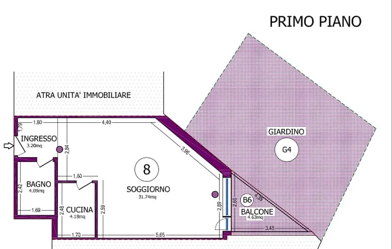 MONOLOCALE ARREDATO CON BALCONE IN ZONA SERVITA A CANOBBIO, foto 10