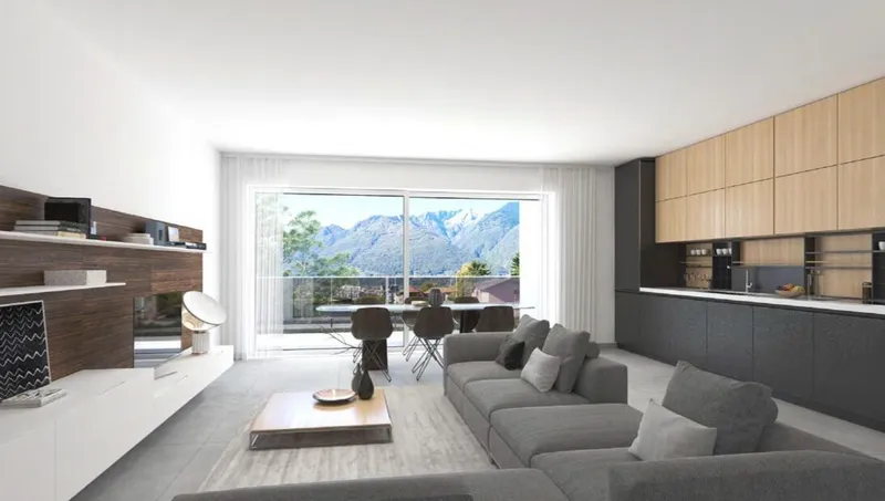 LUMINOSO 4.5 LOCALI CON BALCONE E VISTA APERTA A BELLINZONA, foto 2