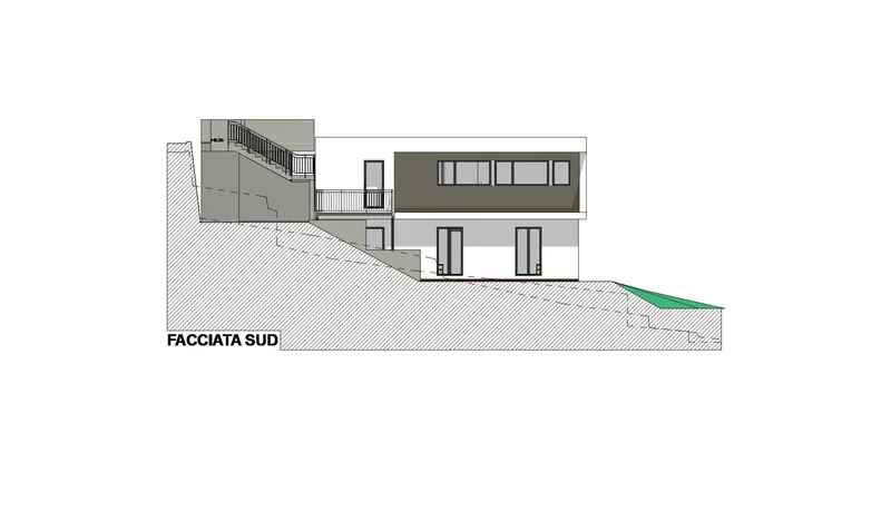 PROGETTO APPROVATO PER MODERNA VILLA DI 4.5 LOCALI A GNOSCA, foto 6