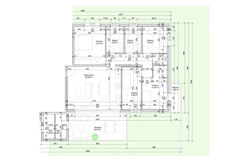 NUOVO APPARTAMENTO 5.5 LOCALI CON 2 TERRAZZE AD AGNO, photo 9