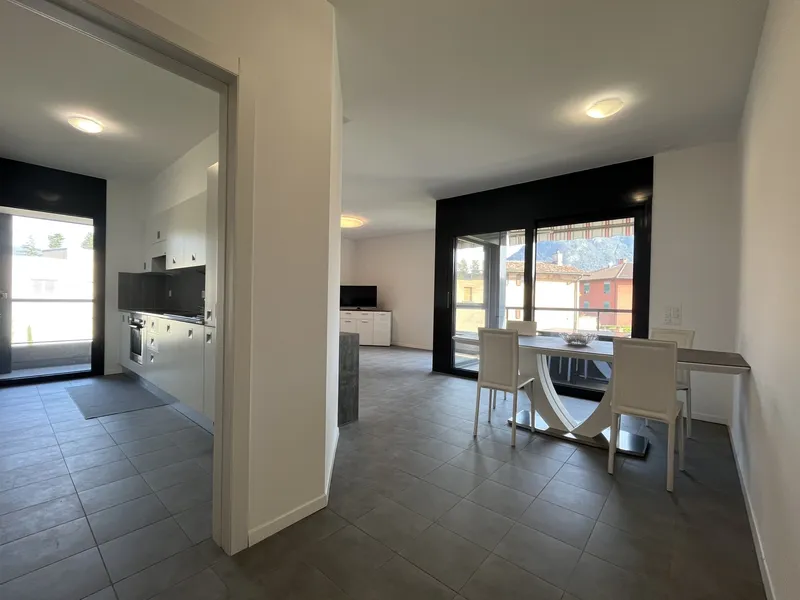 AFFITTASI MODERNO 4.5 IN RESIDENZA PRESTIGIOSA A SORENGO, Foto 2