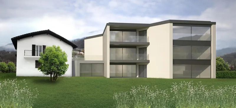 NUOVO 4.5 LOCALI DI AMPIA METRATURA CON GIARDINO A CAMORINO, Foto 7