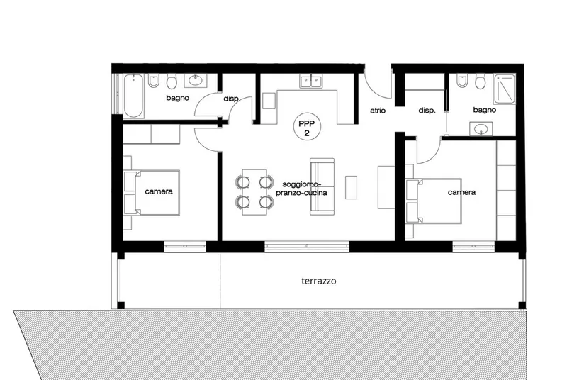 NUOVO 3.5 LOCALI CON GIARDINO PRIVATO E TERRAZZA A CASLANO, foto 3