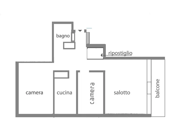 INVESTIMENTO IDEALE - AMPIO 3.5 LOCALI CENTRALE A VACALLO, foto 9